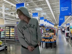 Straight Twink lost a bet and had to Jerk off at the supermarket and got CAUGHT
