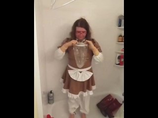 PVC Sissy Maid Breathplay with Hours SweatFrom Rubber_Boots