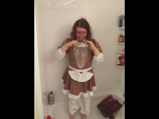 PVC Sissy Maid Breathplay_with hours_sweat from rubber boots