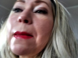 MILF Slut Goddess_AimeeParadise: Close-up Makeup and POV Deepthroat.!.))