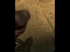 Public MASTURBATION ( ON WAY TO WORK) #bustop ** Must see**