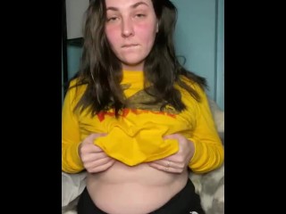 homemade | sneaky milf plays with tits |