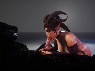 Succubus Seduced Furies And He Inseminated Her Big Cock Monster 3D Porn Wild Life