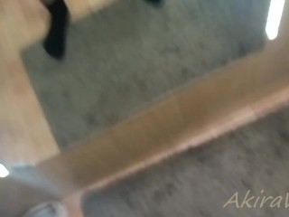 Horny teen masturbating in changing room in secret (Custom_video)