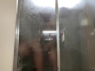 Deep Strokes During Morning Shower_With His BigCock