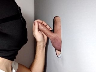 Straight Guy Returns To Gloryhole A Second Time To Be Drained, Cums Without Telling Me