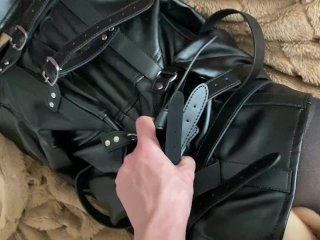 He Put a Straitjacket on Me, Tore MyPantyhose and Fucked_Me with a Big Dick,Cum on Ass Homemade