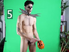 The pumpkin king with a massive cock