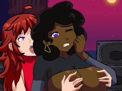 Friday Night Funkin Animation Carol and Girlfriend  Rubbing and Fingering Their Tits and Asses 