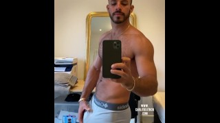 In Front Of The Mirror I Was Touching My Flabby Cock