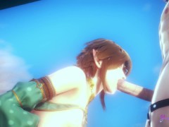 Zelda Yaoi Femboy - Link Blowjob (uncensored)