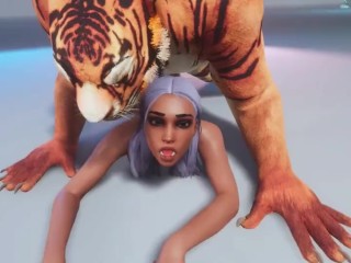 Teen_Maya мeets an insatiable tiger Part 1 Wild life