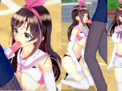 【エロゲーコイカツ！】VTuberキズナアイその3 仁王立フェラ特化版3DCG巨乳アニメ動画(バーチャルYoutuber)[Hentai Game Koikatsu! Kizuna AI(Anime