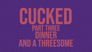 Rough Cucked Part Thee Dinner And An Erotic Audio Story For Threesome