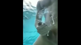 Pool Cumming At The Public Pool