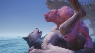Animation Female Wolf Rasha Wild Life Furry Pig Beast Borco Gets Pissed On Cums Hard Inside