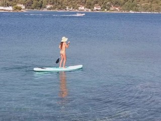 Totally NAKED Adventure on SUP ,but I am not alone...somebody_retrieved my "naughty_behavior"
