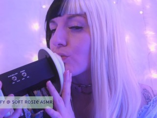 SFW ASMR - Let Me Lick Your Ears Goodnight - PASTEL ROSIE Cute Twitch Streamer - Wet_Hot Ear_Eating