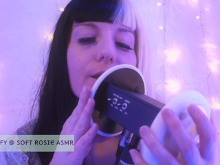 SFW ASMR - Let Me Lick Your Ears Goodnight - PASTEL ROSIE Cute_Twitch Streamer - Wet_Hot Ear Eating