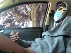 Jacking off in the car