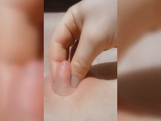 Trans Boy Plays With His Big Clit