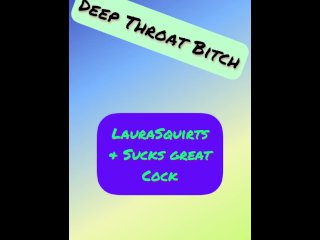 Laurasquirts Gaging On Cock