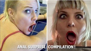 Anal Surprise Compilation with Reactions