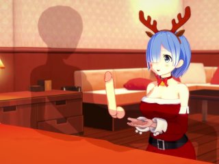 Re:zero Rem Gets A Creampie For Christmas