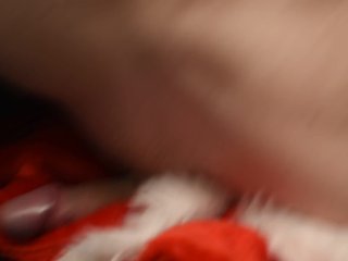 Santa Humping Christmas Pillow Handsfree_While Moaning with_Big Happy End - Big_Cum