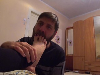 tender love for the feet. I warm_her feet with my face_and tongue 12/16/2021