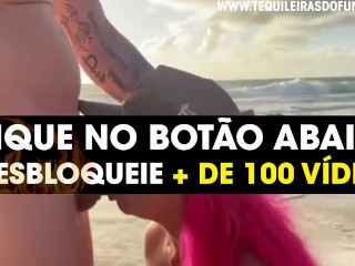Débora Fantine transando na Praia de_Nudismo em Tambaba - Brasil