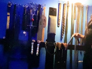 Sit at Dominatrix Mara's Leather_Cross [BDSM / Kinky POV]