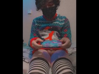 Femboy Plays And Cums On Pop-It He Got For Christmas