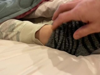 CUTE SOCKS, SMELLY FEET,LICKING TOES