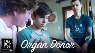 Threesome Twink Begins To Like Men After Getting A Heart Transplant From A Gay Man Disruptivefilms