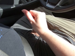 I jerk him off in_the car on the infamous "Handjob Highway"