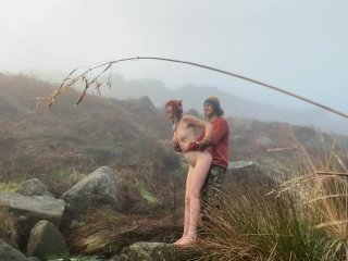 Hippie Teens Public Nature Fuck By River, Blowjob And Standing Hard Fuck