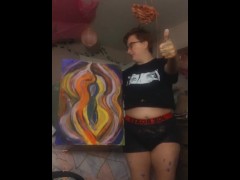 Erotic Painting & Cute Outfit