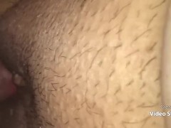 Quick nut bust on BBW pussy