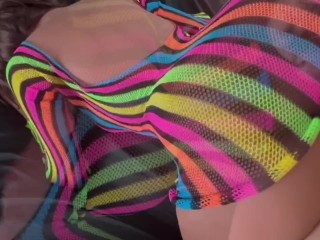 Ayumi_Doll - I add another color to her rainbow_dress