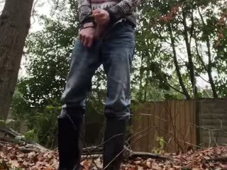 Outdoor Woodland Wank - Close To Being Caught So Moved On Before Finishing - See Next Video For Full