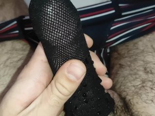 I Cummed In Fishnet Shine Sock
