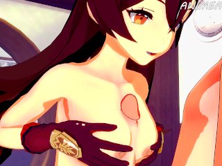 Genshin Impact Hentai: Amber Gives You A Boobjob