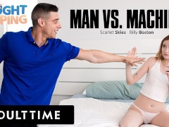ADULT TIME - I Bet You Can't Fuck Me Better Than My Vibrator! With Scarlet Skies and Billy Boston