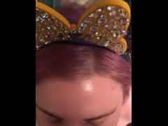 Little gets her first facial at Disneyland 