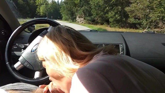 640px x 360px - MILF Sucking Dick on the Parking by the Public Road. Public Sock Sucking  and Cumshot - Pornhub.com