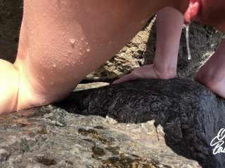 Cute Young Got Her Pussy Wet and Dripping Precum After SwimmingPOV