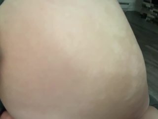 My Vitiligo Goddess Sits on My Face, Gets Horny, and I Come on_Her Big JuicyAss