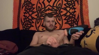 Sam Samuro - Cumming Twice in my Extreme Tight Toy while Watching World of Warcraft Porn Comp😳