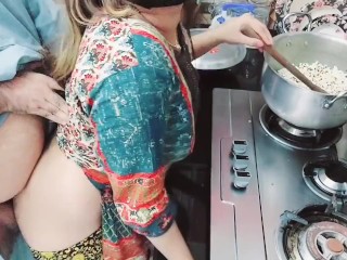 PunjabiMaid Busy in Cooking While HerAss Fucked By Her Owner With Clear Hindi Audio